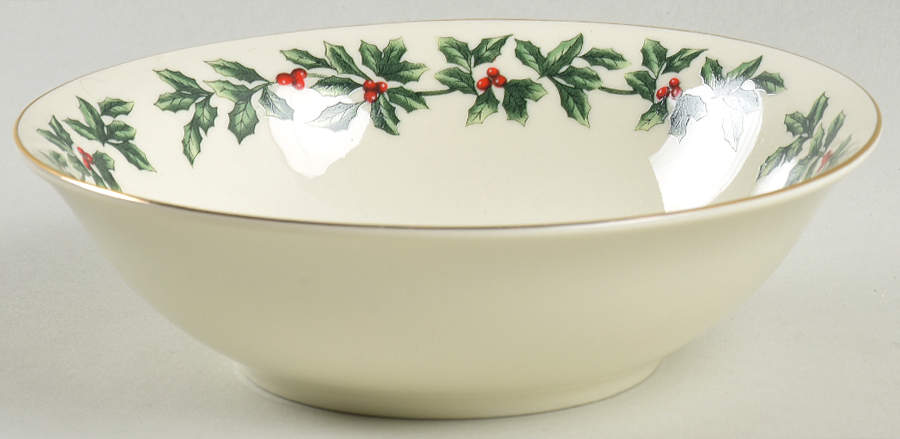 Holly (Gold Trim) Coupe Cereal Bowl by Baum Brothers-1
