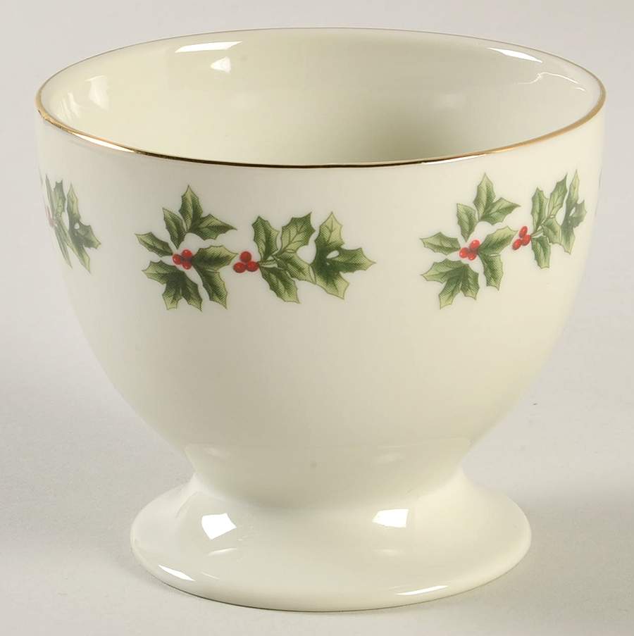 Holly (Gold Trim) Nut Dish by Baum Brothers-1