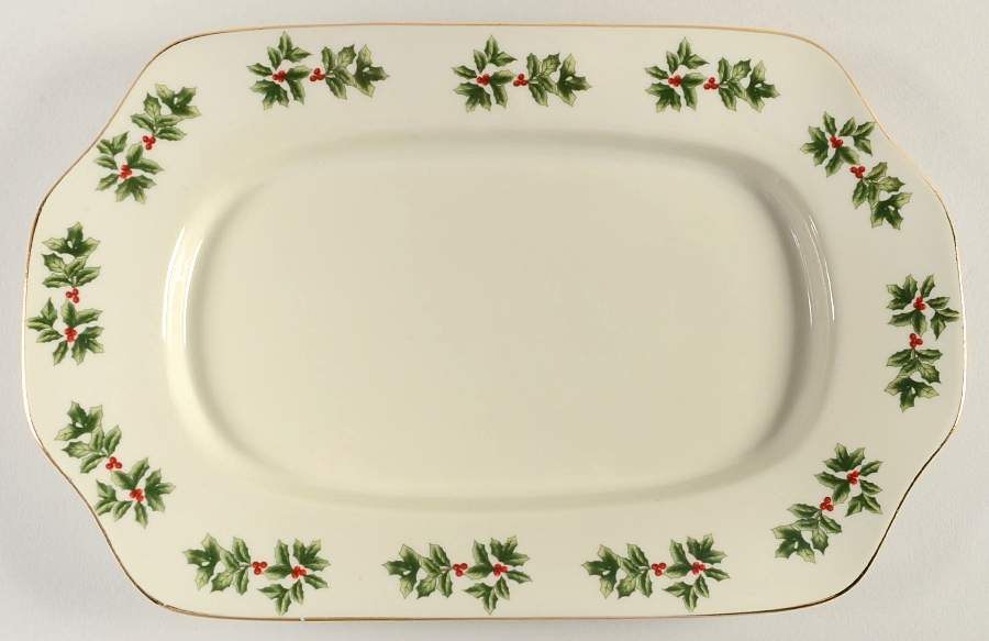 Holly (Gold Trim) Cheese Tray by Baum Brothers-1