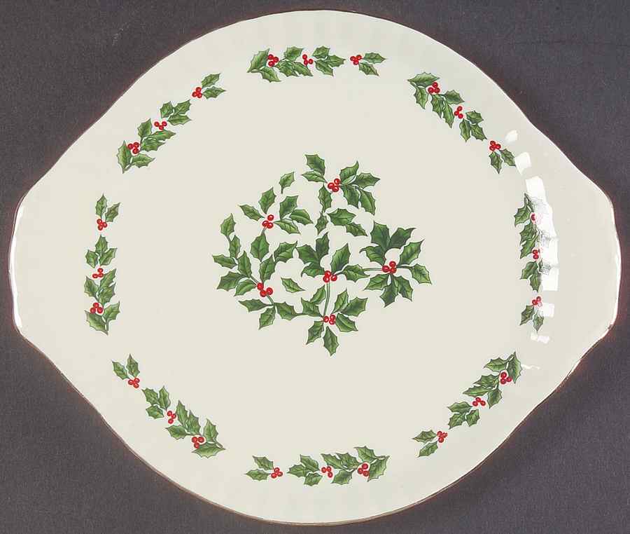 Holly (Gold Trim) Trivet by Baum Brothers-1