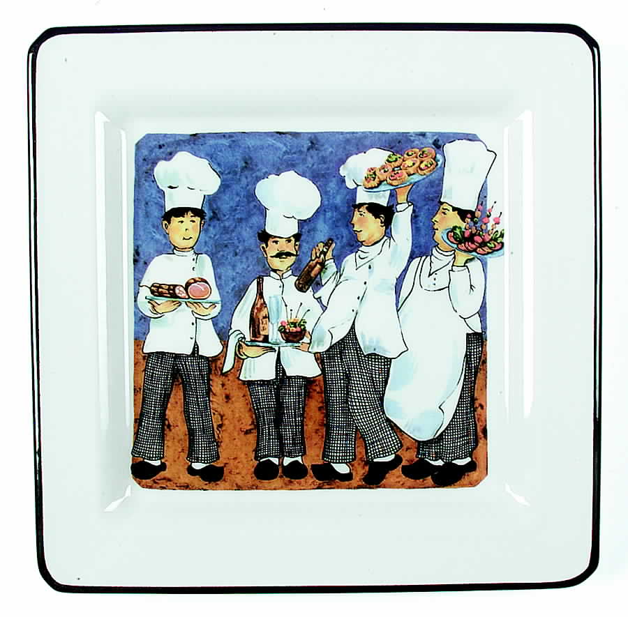 Four Chefs Dinner Plate by Brunelli-1