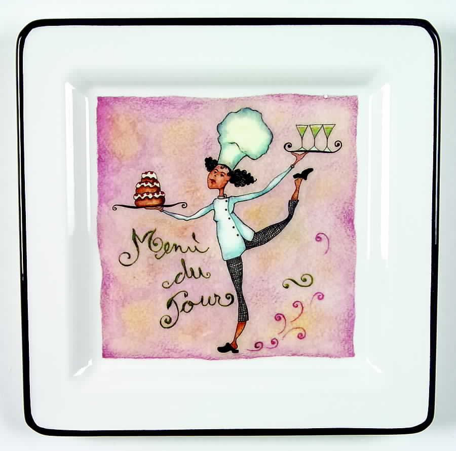 Female Chefs Dinner Plate by Brunelli-1