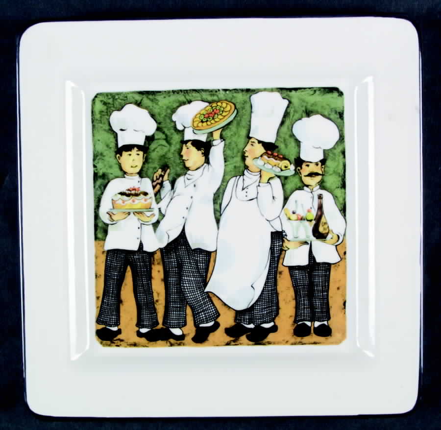 Four Chefs Dinner Plate by Brunelli-1