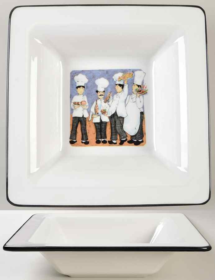 Four Chefs 12" Square Pasta Serving Bowl by Brunelli-1