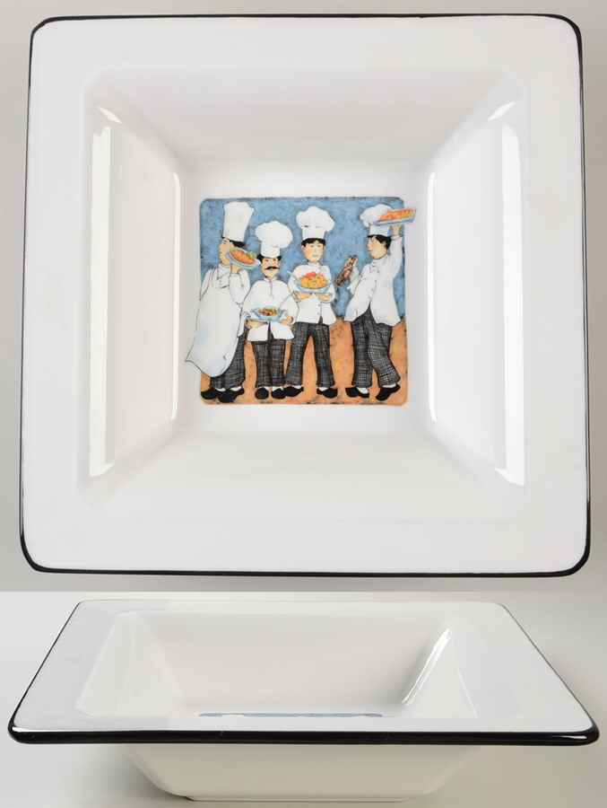 Four Chefs 12" Square Pasta Serving Bowl by Brunelli-1