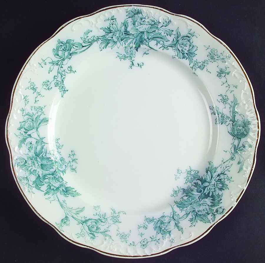 Luray Blue Green Luncheon Plate by Bishop & Stonier-1
