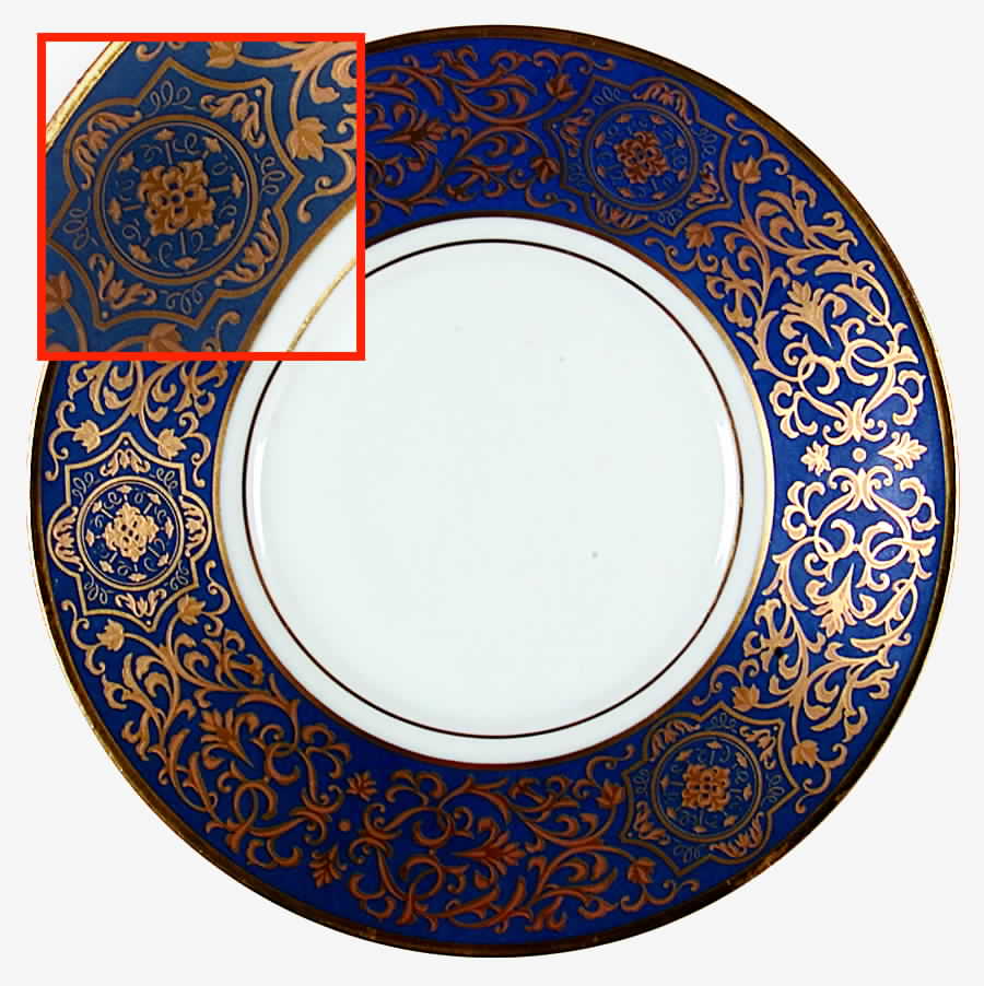 Trianon Slate Blue Saucer by Bernardaud-1
