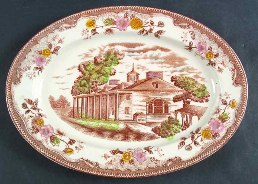 BRW1 12" Oval Serving Platter by Brown & Ritchie-1