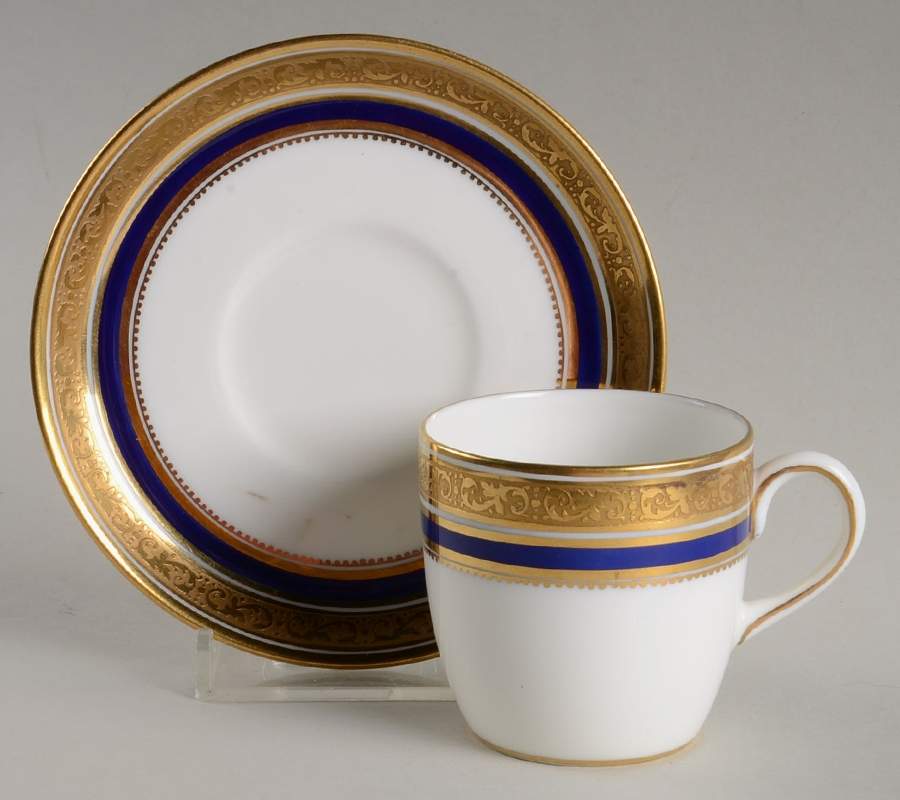 L6228 Flat Demitasse Cup & Saucer Set by Royal Cauldon-1