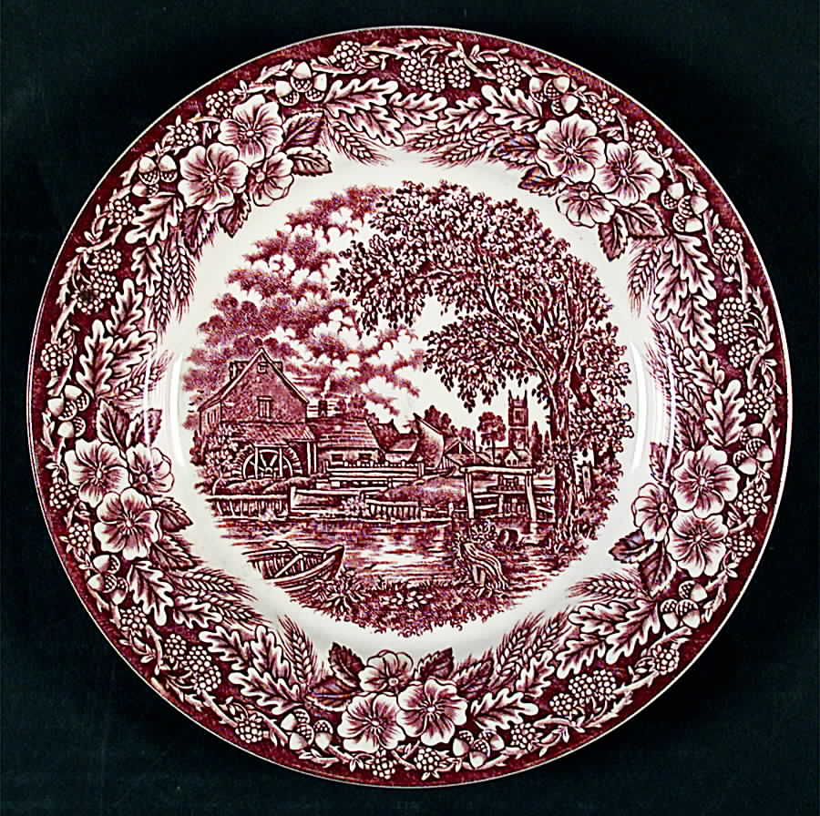 The Constable Series Brown Salad Plate by Broadhurst-1