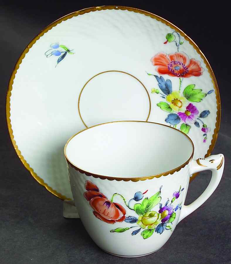 BIG39 Flat Cup & Saucer Set by Bing & Grondahl-1