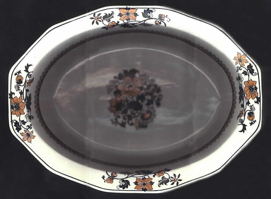 Seville 9" Oval Vegetable Bowl by Booths-1