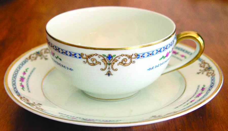 BER341 Flat Cup & Saucer Set by Bernardaud-1
