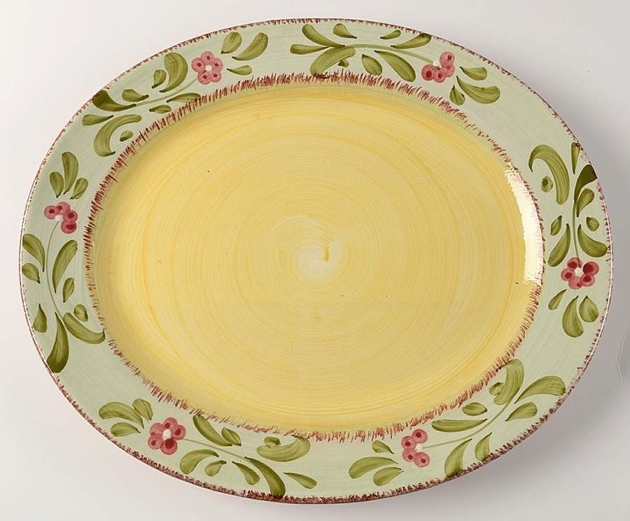 Mara 16" Oval Serving Platter by Bizzirri-1