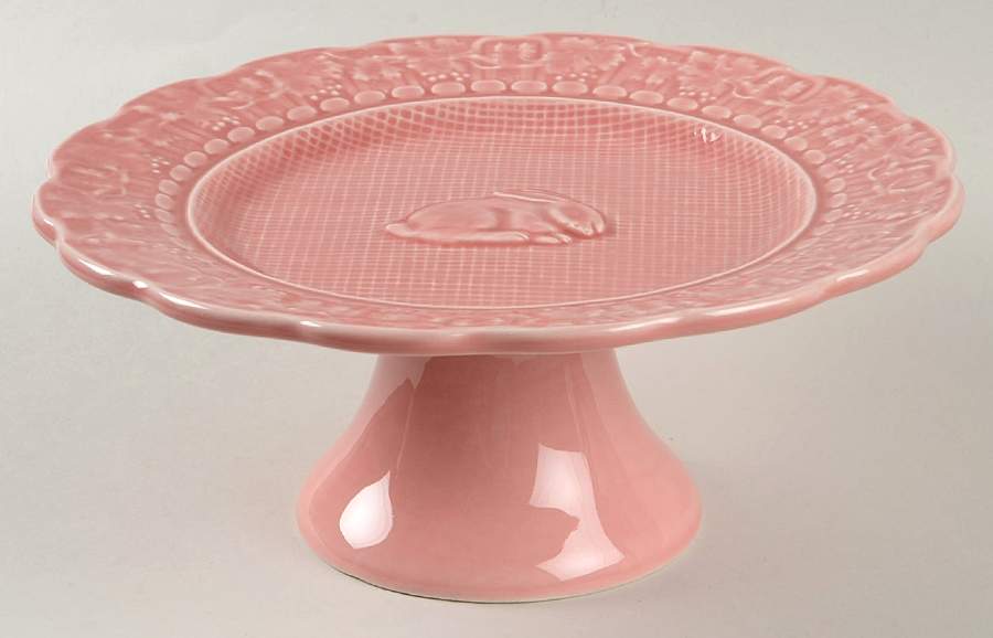 Rabbit Pink Round Compote (Height X Width) by Bordallo Pinheiro-1