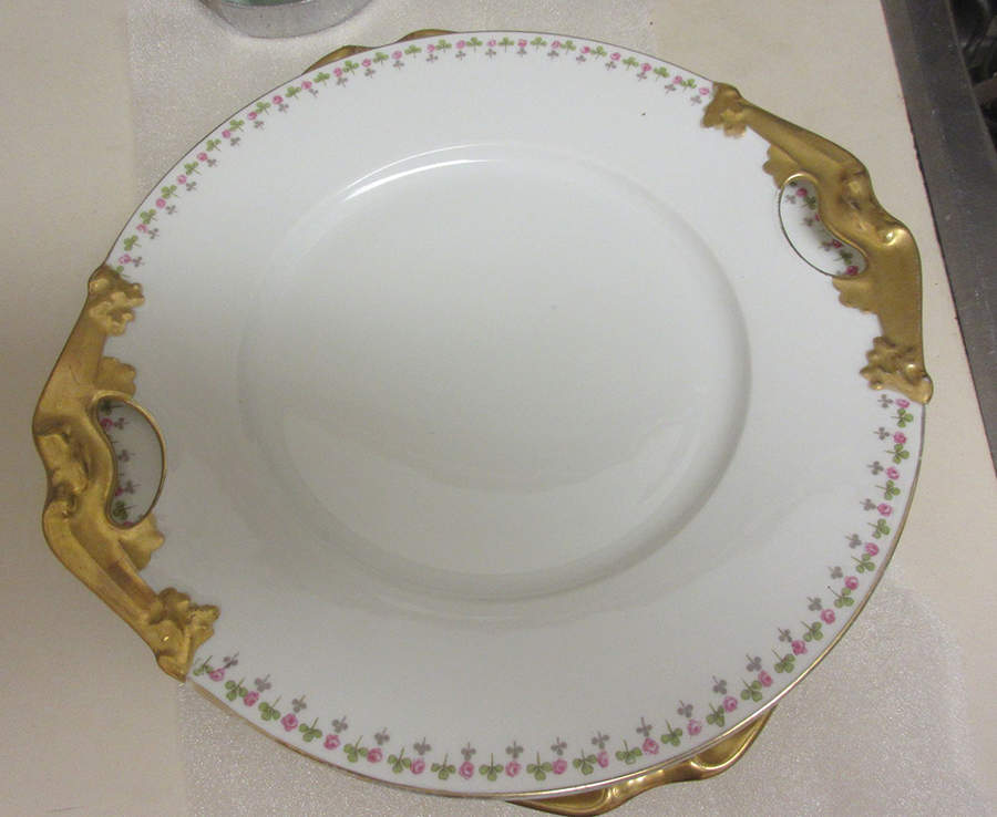 BER345 Handled Cake Plate by Bernardaud-1