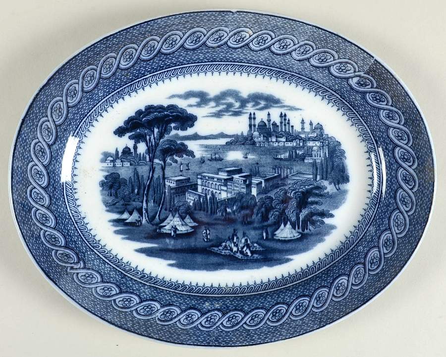 Byzantium 11" Oval Serving Platter by Brown, Westhead & Moore-1