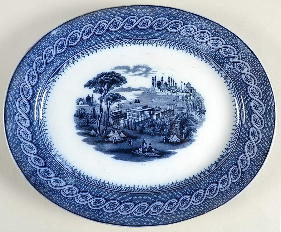 Byzantium 10" Oval Serving Platter by Brown, Westhead & Moore-1