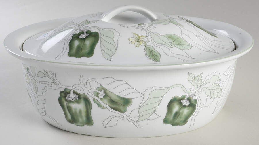 Green Pepper Oval Covered Vegetable by Block-1