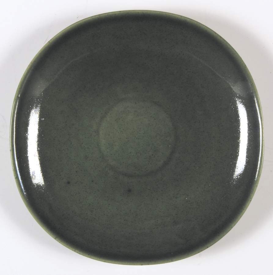 Country Gardens Green Saucer by Bauer-1