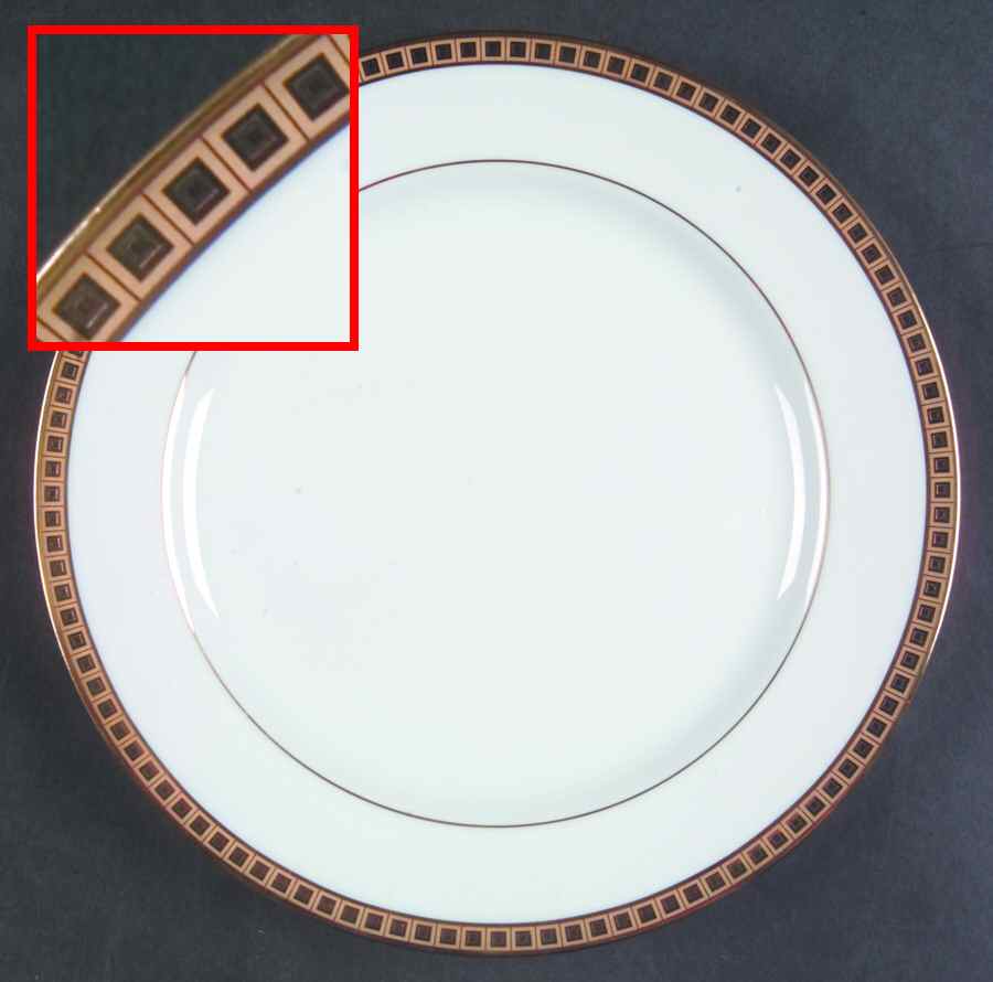 Athena Gold Salad Plate by Bernardaud-1