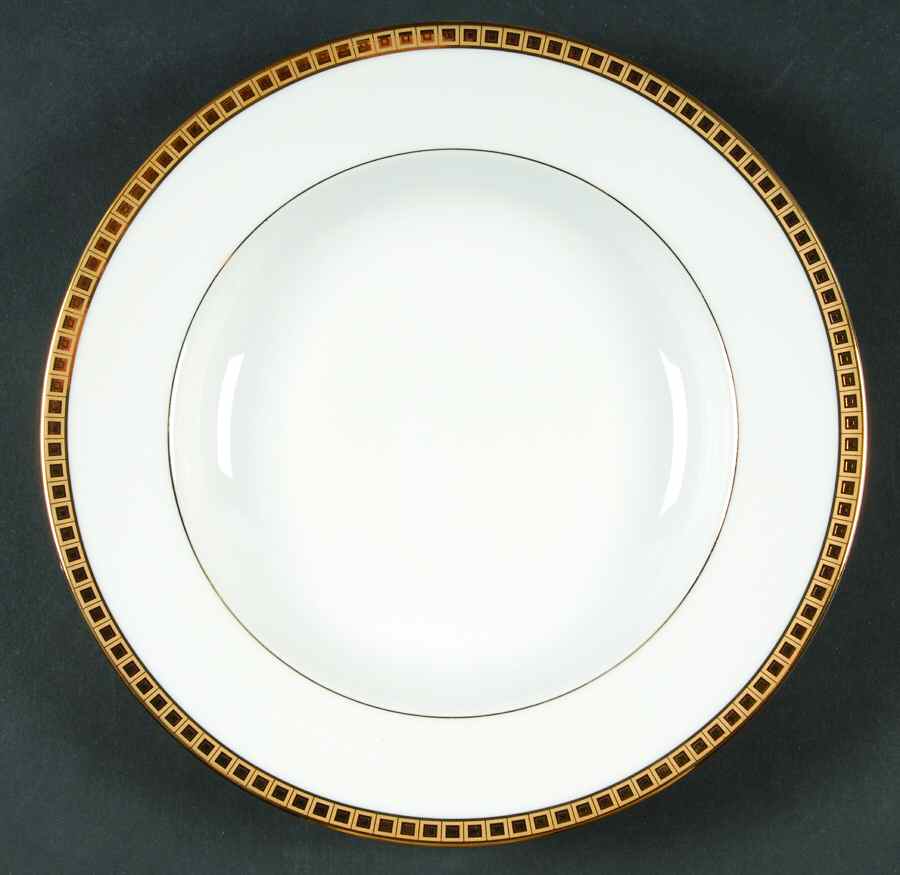 Athena Gold Rim Soup Bowl by Bernardaud-1