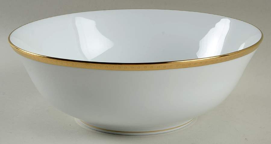 Athena Gold 10" Large Salad Serving Bowl by Bernardaud-1
