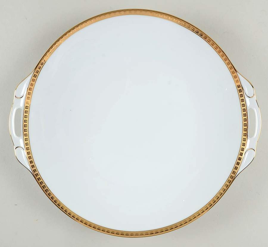 Athena Gold Handled Cake Plate by Bernardaud-1