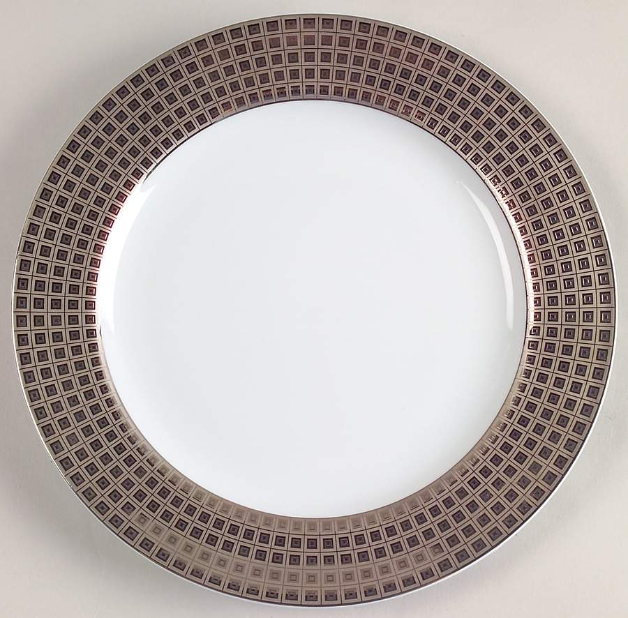 Athena Platinum Accent Salad Plate by Bernardaud-1