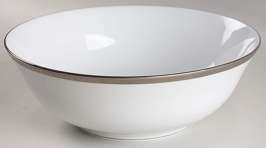 Athena Platinum 10" Large Salad Serving Bowl by Bernardaud-1