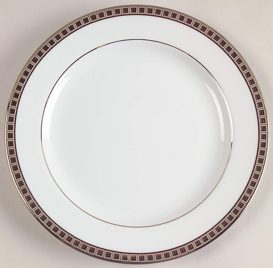 Athena Platinum Dessert/Pie Plate by Bernardaud-1