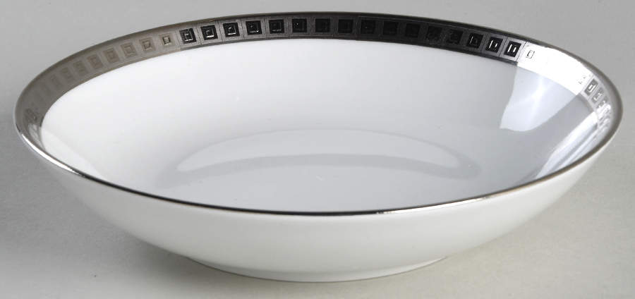 Athena Platinum Fruit/Dessert (Sauce) Bowl by Bernardaud-1