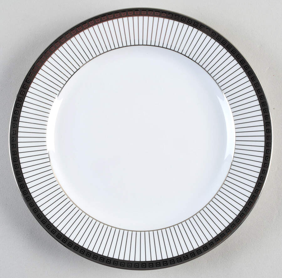 Athena Platinum Accent Salad Plate by Bernardaud-1