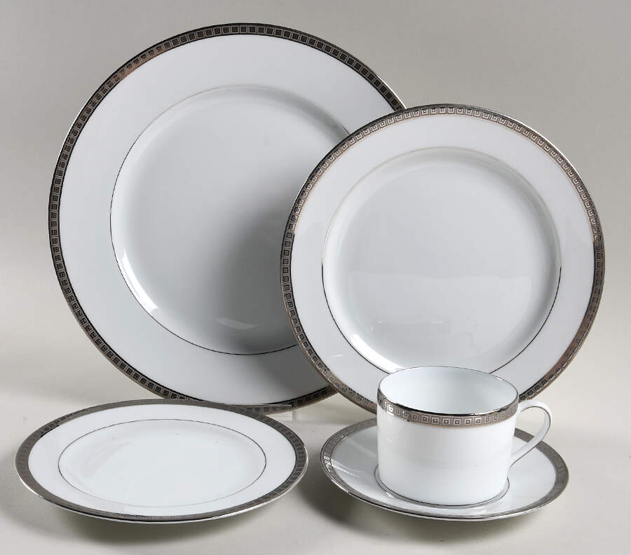 Athena Platinum 5 Piece Place Setting by Bernardaud-1