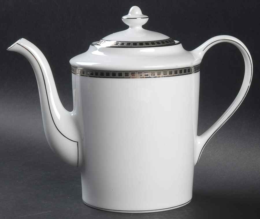Athena Platinum Coffee Pot & Lid by Bernardaud-1