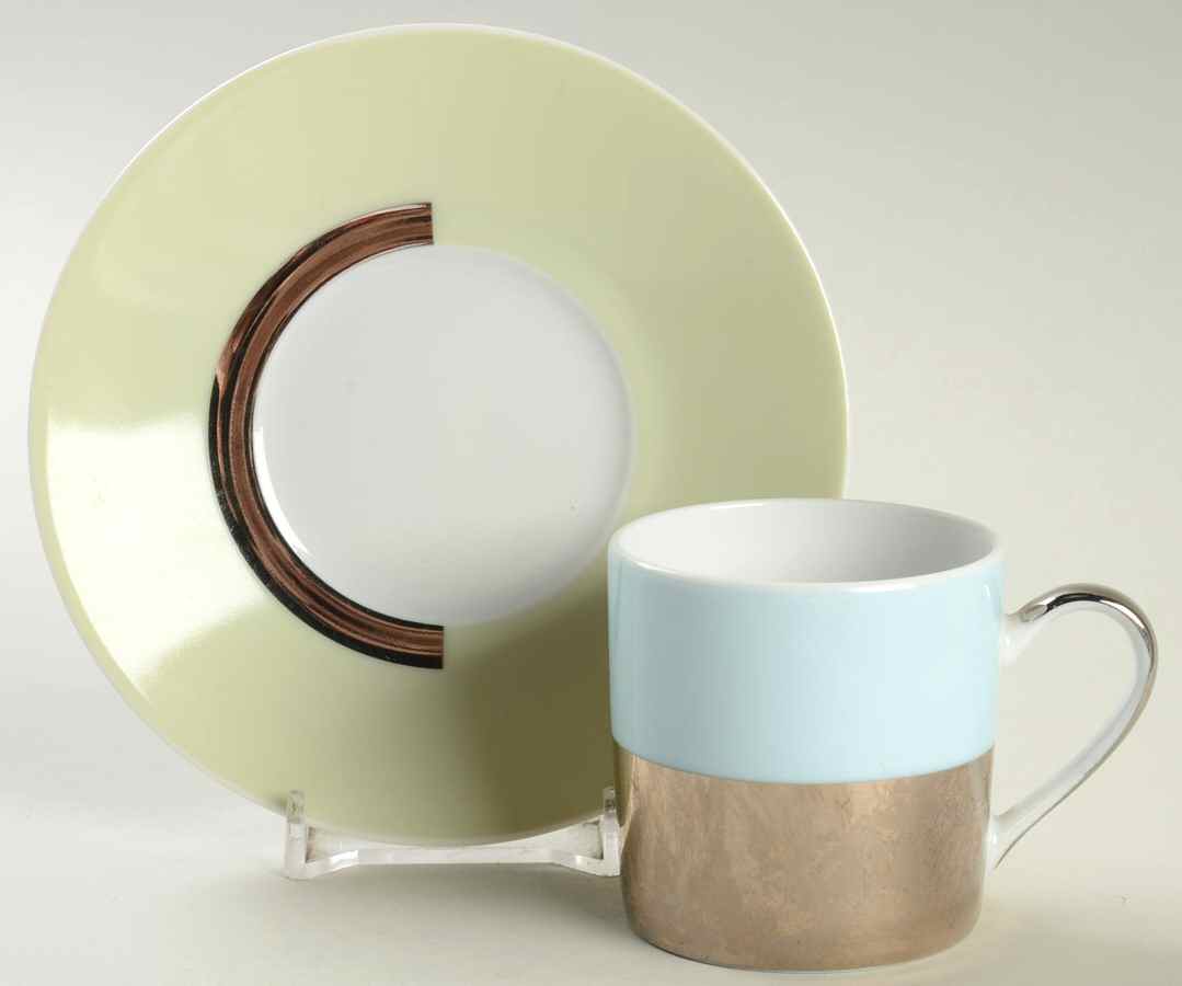 Fusion Flat Demitasse Cup & Saucer Set by Bernardaud-1