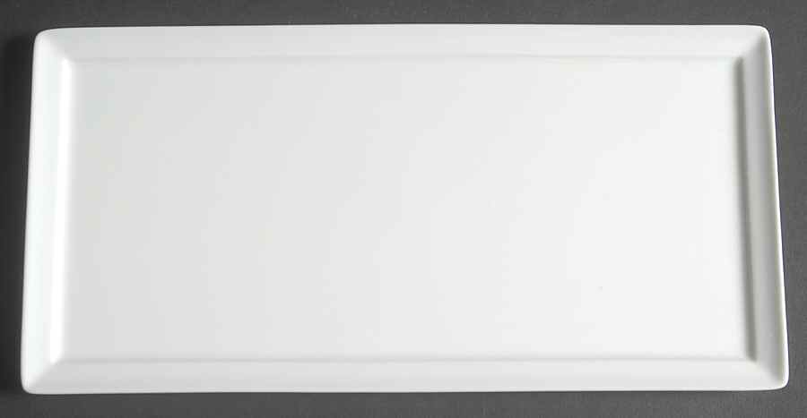 Fusion White 10" Rectangular Tray by Bernardaud-1