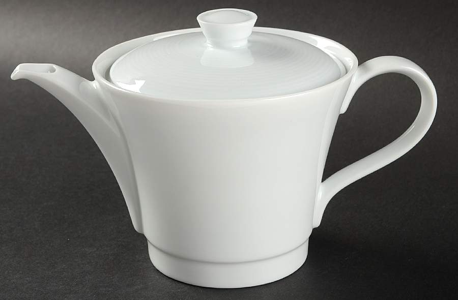 Fusion White Tea/Coffee Pot & Lid by Bernardaud-1