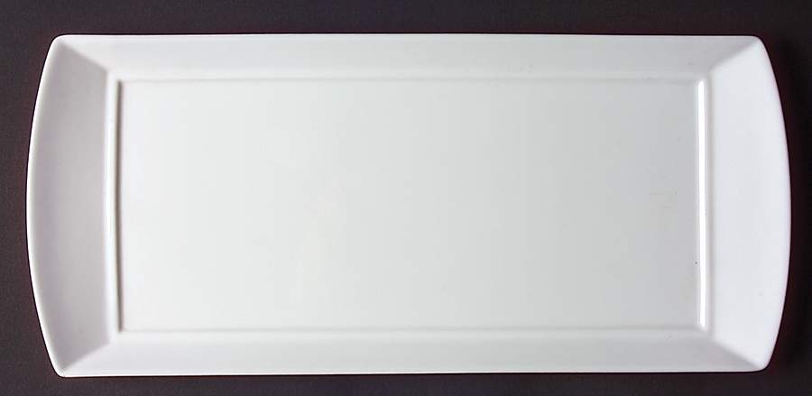 Fusion White Large Sandwich Tray by Bernardaud-1