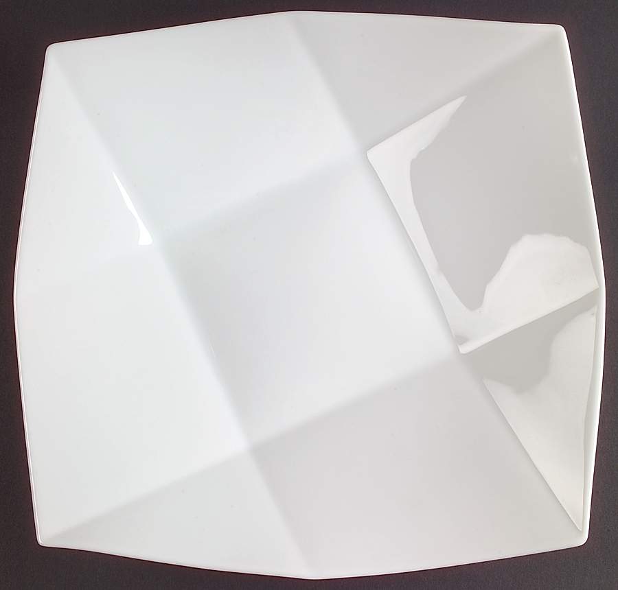 Fusion White 11" Square Tray by Bernardaud-1