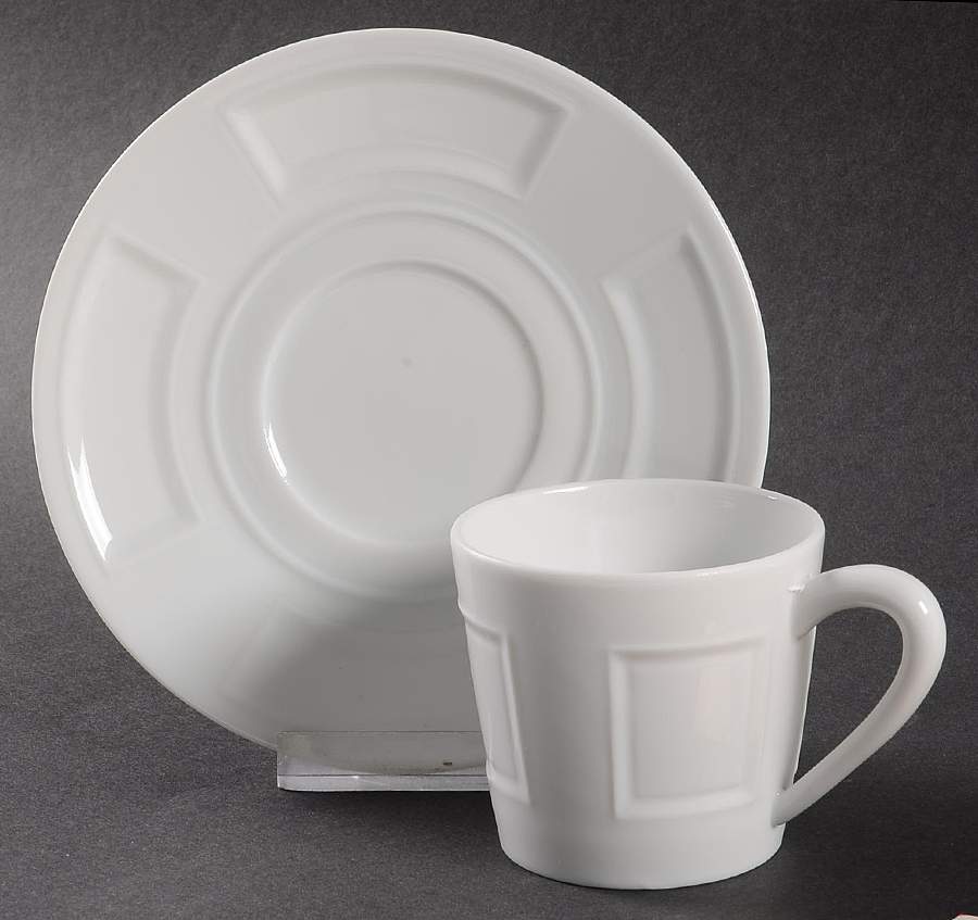 Naxos Flat Demitasse Cup & Saucer Set by Bernardaud-1