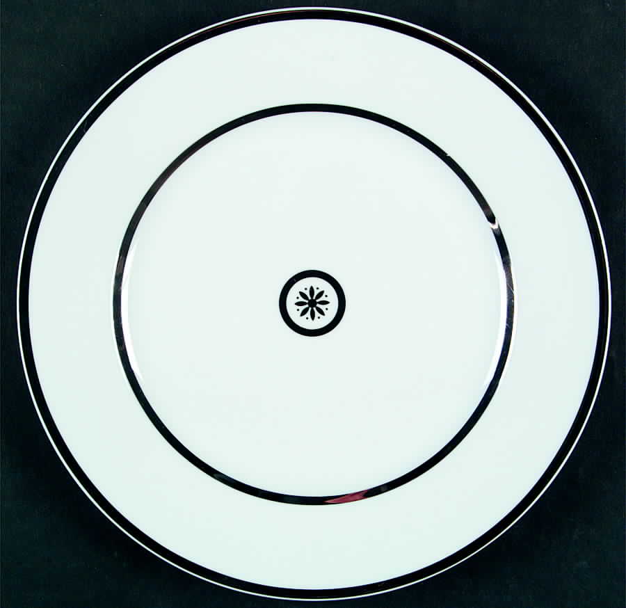 Sparte Platinum Dinner Plate by Bernardaud-1