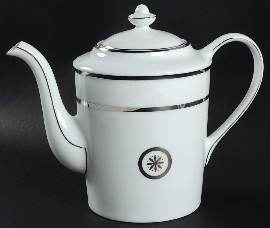 Sparte Platinum Coffee Pot & Lid by Bernardaud-1