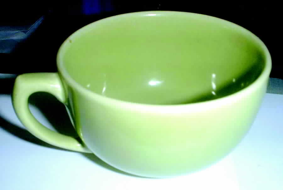 Monterey Moderne-Chartreuse Flat Cup by Bauer-1