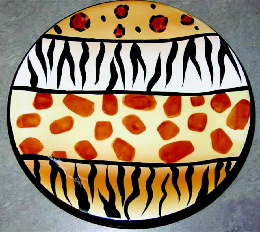 Animal Skin Collection Salad Plate by Baum Brothers-1