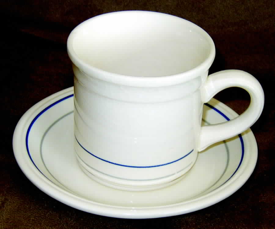 BIL22 Flat Cup & Saucer Set by Biltons Ltd-1