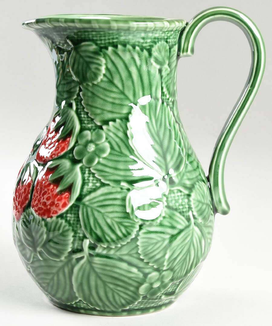 Strawberry Service 72 Oz Pitcher by Bordallo Pinheiro-1