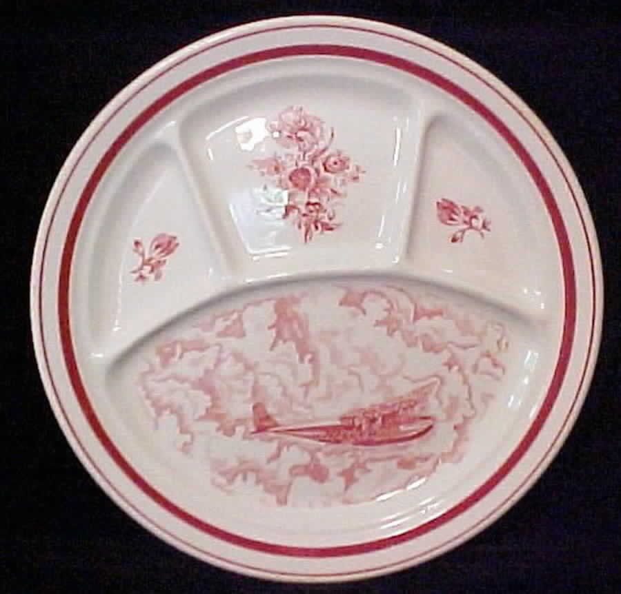 China Clipper Red Grill Plate by Bailey Walker-1