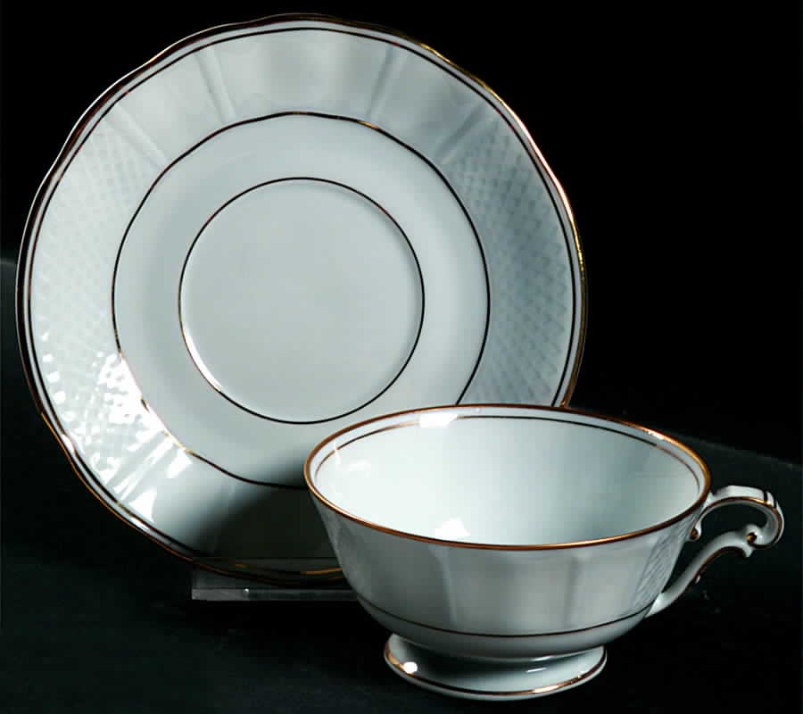BER361 Footed Cup & Saucer Set by Bernardaud-1
