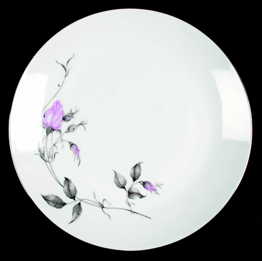 Theresa (Platinum Trim) Dinner Plate by Bohemia Ceramic Works-1